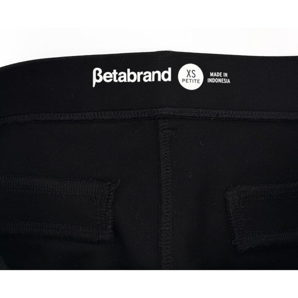 Betabrand Pants Womens XS Petite Black Dress Yoga Work Stretch Pull On Slacks - Picture 3 of 10